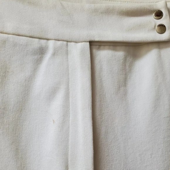 RALPH LAUREN PROVENCE WHITE STRETCH PANTS - Picture 1 of 9